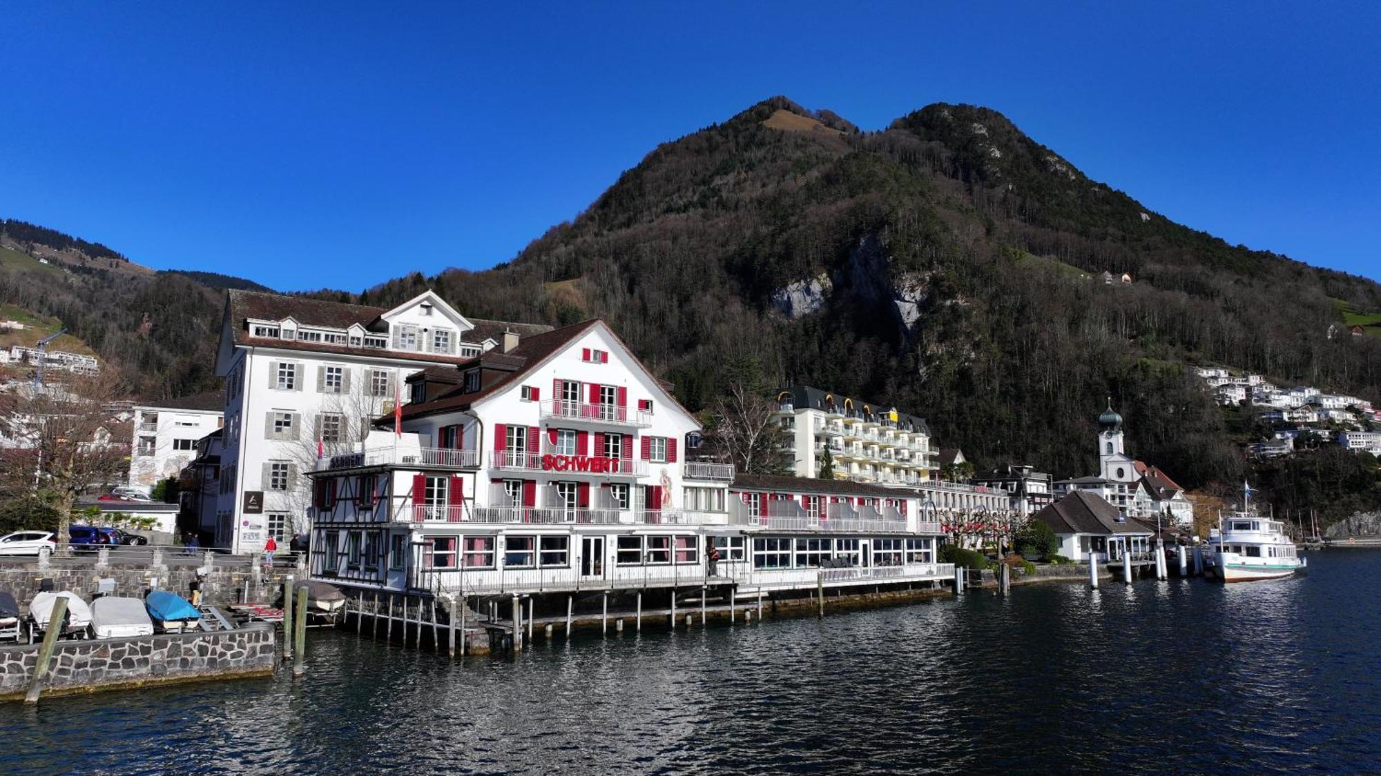 Seehotel Schwert Герсау Экстерьер фото